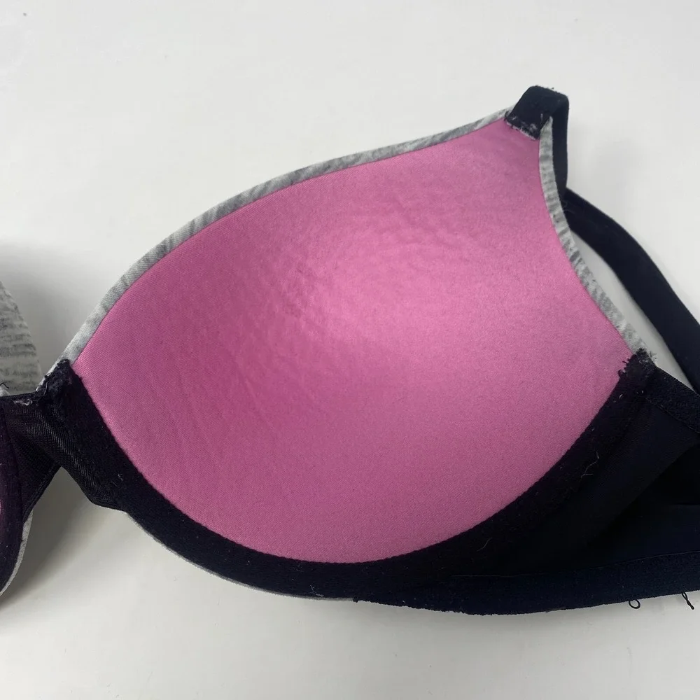 Victorias‎ Secret Pink Wear Everywhere Lightly Lined Bra UW Gray Women's 32DD